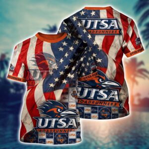 NCAA UTSA Roadrunners 3D T-Shirt…