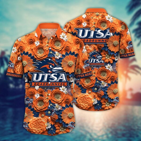 NCAA UTSA Roadrunners Hawaiian Shirt Blossom Bliss Parade For Big Fan