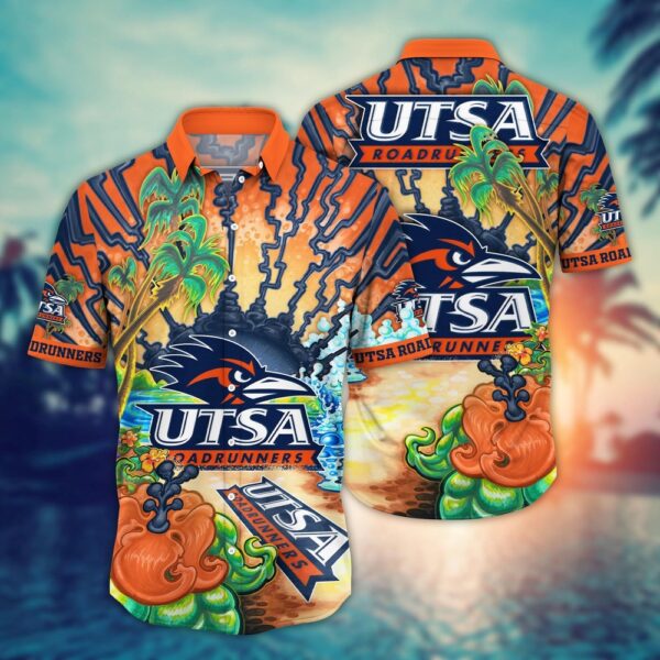 NCAA UTSA Roadrunners Hawaiian Shirt Paradise Bloom For Big Fan