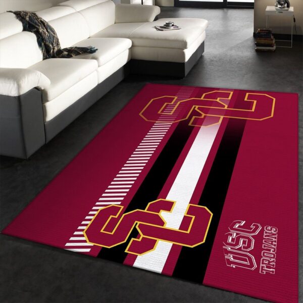 NCAA Usc Trojans Area Rug Add A Touch Of Flair To Your Living Space