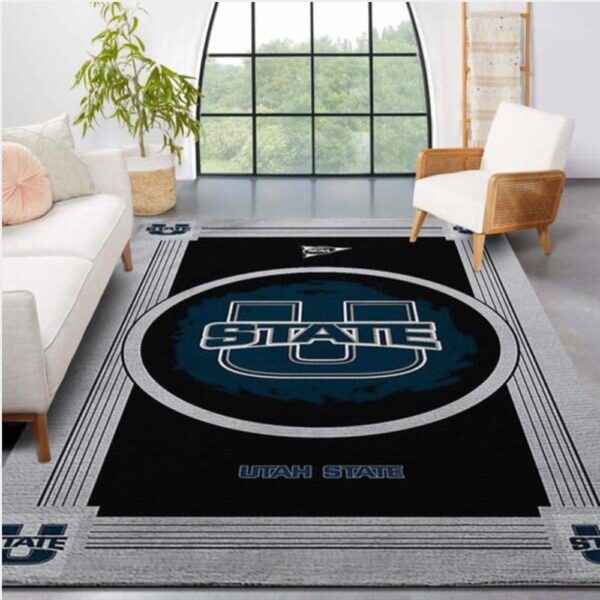 NCAA Utah State Aggies Area Rug Bring The Excitement Of College Sports To Your Home