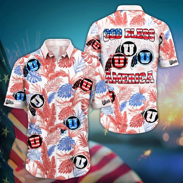 NCAA Utah Utes Hawaiian Shirt College Heatwave Aloha For Fans