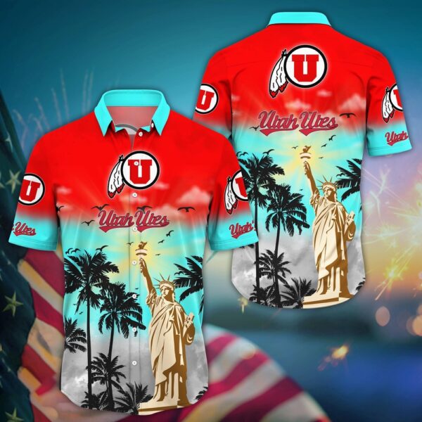 NCAA Utah Utes Hawaiian Shirt Palm Tree Passion For Sports Enthusiasts