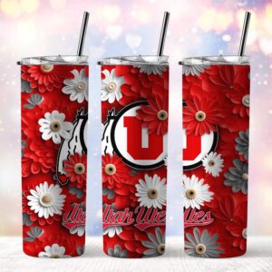 NCAA Utah Utes Skinny Tumbler Adventure In Every Sip 1