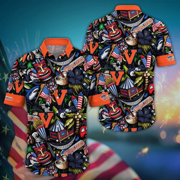 NCAA Virginia Cavaliers Hawaiian Shirt Cheer Squad Chic For Sports Enthusiasts