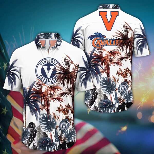 NCAA Virginia Cavaliers Hawaiian Shirt Wave The Colors For Fans