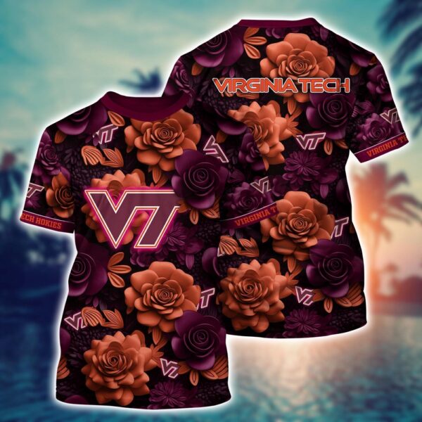 NCAA Virginia Tech Hokies 3D T-Shirt Comfort Fusion Chic For Sports Fans