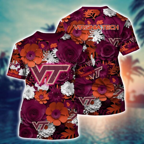 NCAA Virginia Tech Hokies 3D T-Shirt Urban Elegance Threads For Sports Fans