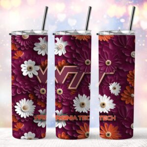 NCAA Virginia Tech Hokies Skinny Tumbler Team Spirit Refreshment 1