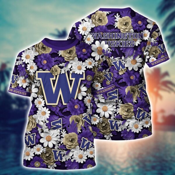 NCAA Washington Huskies 3D T-Shirt Chic Vibes In Threads