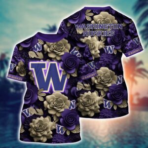 NCAA Washington Huskies 3D T-Shirt…