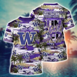 NCAA Washington Huskies 3D T-Shirt…