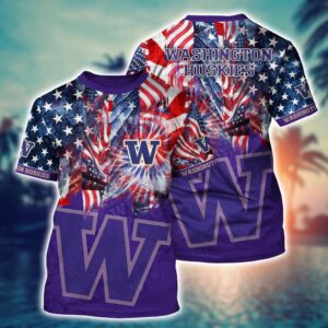 NCAA Washington Huskies 3D T-Shirt…