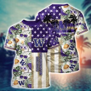 NCAA Washington Huskies 3D T-Shirt…