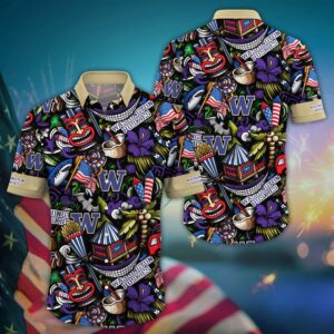 NCAA Washington Huskies Hawaiian Shirt…