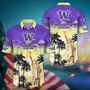 NCAA Washington Huskies Hawaiian Shirt…