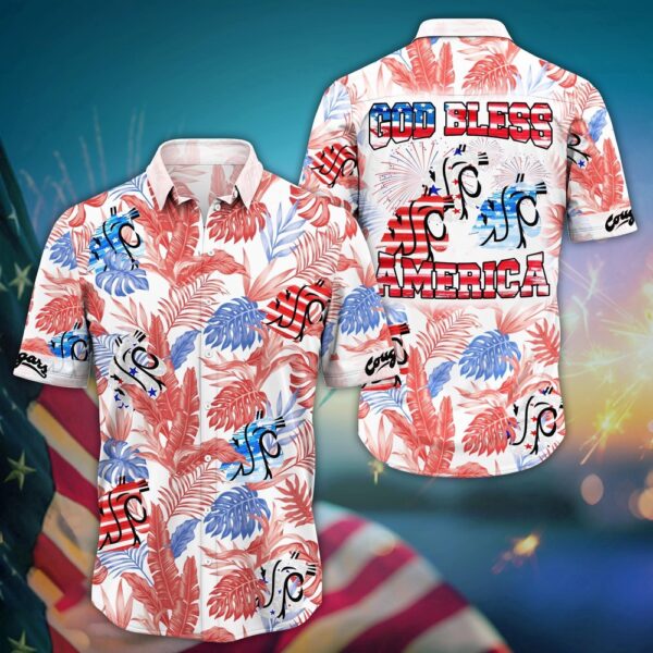 NCAA Washington State Cougars Hawaiian Shirt Aloha Vibes Shine For Fans