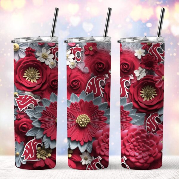 NCAA Washington State Cougars Skinny Tumbler Elegant Sips Of Victory