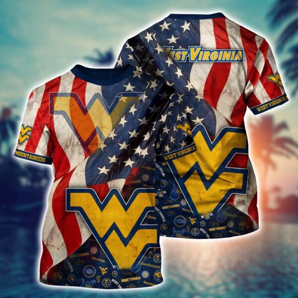 NCAA West Virginia Mountaineers 3D T-Shirt Comfort Haven Trends