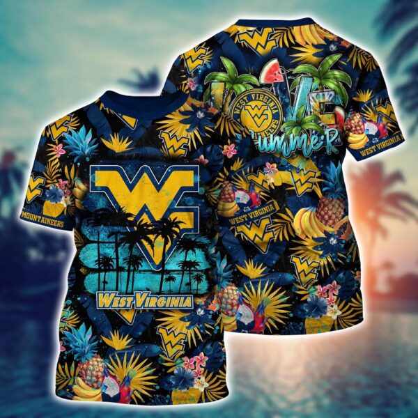 NCAA West Virginia Mountaineers 3D T-Shirt Signature Street Look