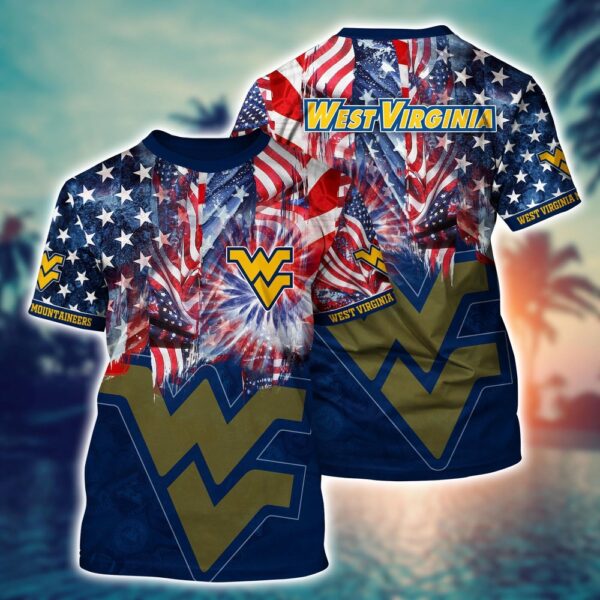 NCAA West Virginia Mountaineers 3D T-Shirt Sporty Elegance Vibes