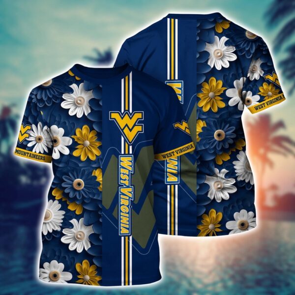 NCAA West Virginia Mountaineers 3D T-Shirt Trendsetting Everyday Vibes