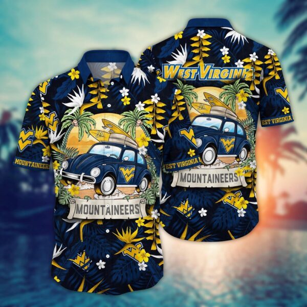 NCAA West Virginia Mountaineers Hawaiian Shirt Tropical Triumph For Big Fan