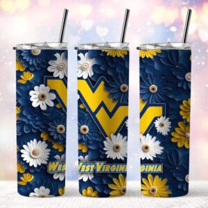 NCAA West Virginia Mountaineers Skinny Tumbler Adventure In Every Sip 1