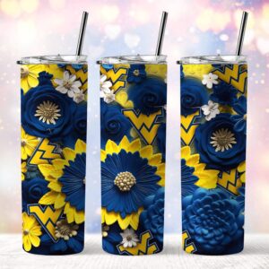 NCAA West Virginia Mountaineers Skinny Tumbler Elegance In Every Sip 1