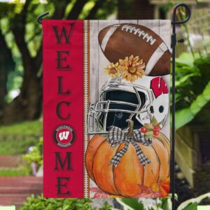 NCAA Wisconsin Badgers Garden Flag…