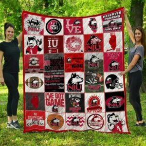 Northern Illinois Huskies Quilt Blanket Team Pride Snuggle 1