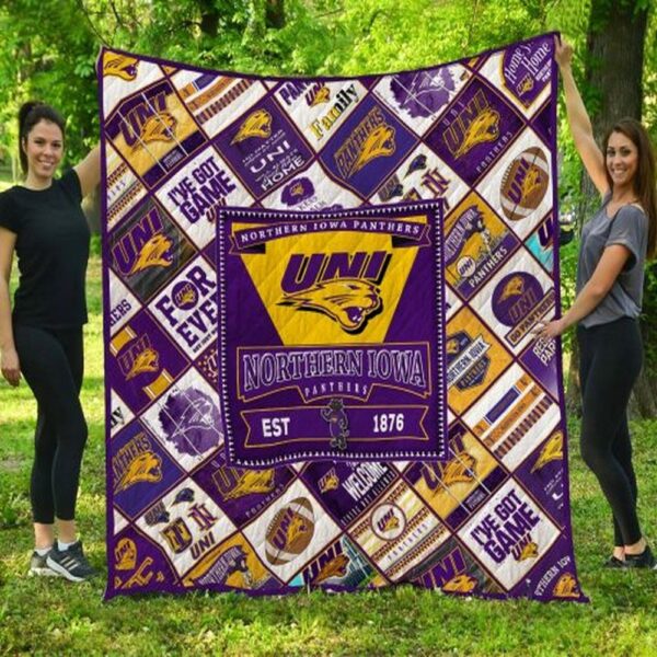 Northern Iowa Panthers Quilt Blanket Game Day Warmth