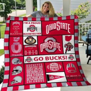 Ohio State Quilt Blanket Stylish Victory Snuggle 1