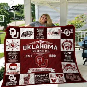 Oklahoma Sooners Quilt Blanket Spiritual Comfort Haven 1