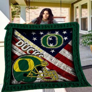 Oregon Ducks Quilt Blanket Uplifting Spirit Oasis 1