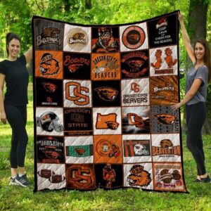 Oregon State Beavers Quilt Blanket Proud Varsity Refuge 1