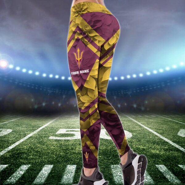 Personalized NCAA Arizona State Sun Devils Hoodie Leggings Casual Chic Duo Set