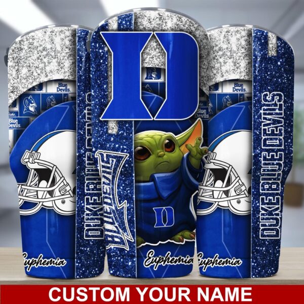 Personalized NCAA Duke Blue Devils Skinny Tumbler Streamlined Glory Sips