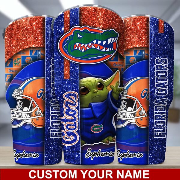 Personalized NCAA Florida Gators Skinny Tumbler Streamlined Glory Sips