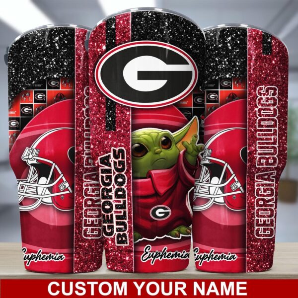 Personalized NCAA Georgia Bulldogs Skinny Tumbler Campus Pride On Ice