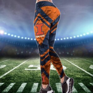 Personalized NCAA Illinois Fighting Illini Hoodie Leggings Casual Chic Duo Set 2