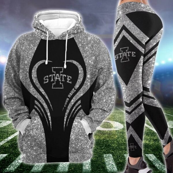 Personalized NCAA Iowa State Cyclones Hoodie Leggings Elegance In Motion