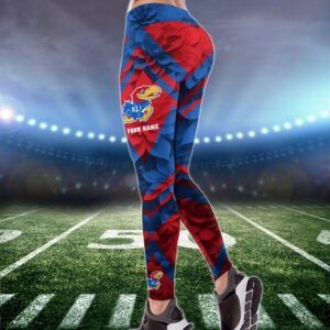 Personalized NCAA Kansas Jayhawks Hoodie Leggings Casual Chic Duo Set 2