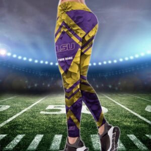 Personalized NCAA LSU Tigers Hoodie Leggings Casual Chic Duo Set 2