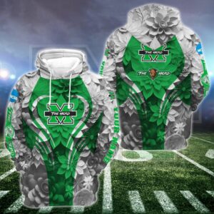 Personalized NCAA Marshall Thundering Herd Hoodie Leggings Casual Chic Duo Set 1