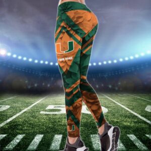 Personalized NCAA Miami Hurricanes Hoodie Leggings Casual Chic Duo Set 2