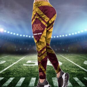 Personalized NCAA Minnesota Golden Gophers Hoodie Leggings Casual Chic Duo Set 2