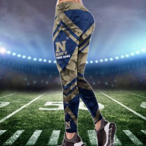 Personalized NCAA Navy Midshipmen Hoodie Leggings Casual Chic Duo Set 2