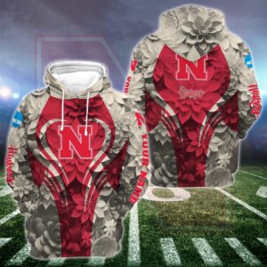 Personalized NCAA Nebraska Cornhuskers Hoodie Leggings Casual Chic Duo Set 1