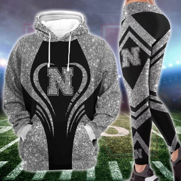 Personalized NCAA Nebraska Cornhuskers Hoodie Leggings Elegance In Motion